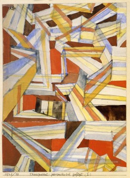 Paul Klee œuvres - Transparent en perspective Grooved Paul Klee